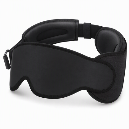 Set da viaggio con cuscino e mascherina 3D, cinghie regolabili