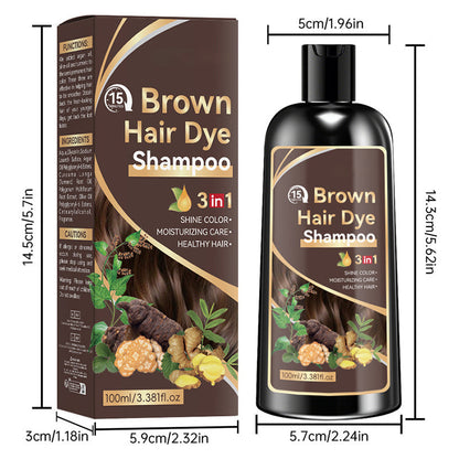 Shampoo colorante alle erbe 3 in 1, colore in 15 minuti