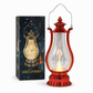 Lanterna LED Vintage a Fiamma Tremolante 🏮✨ | Luce Calda Senza Fiamma, con Gancio per Appenderla | 16 cm