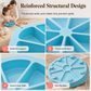 🍰✨ Stampo in Silicone con 8 Cavità Triangolari – Perfetto per Mousse, Torte e Dessert Fai da Te