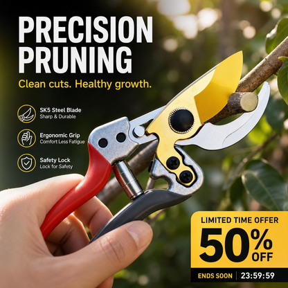 🔥✂️ Pota in Modo Pulito e Veloce! Cesoie da Giardino Potenti SK5 – Ideali per Rametti, Siepi e Lavori di Giardinaggio ✨