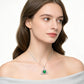Collana con ciondolo a cuore con nodo celtico e pietra del mese di nascita